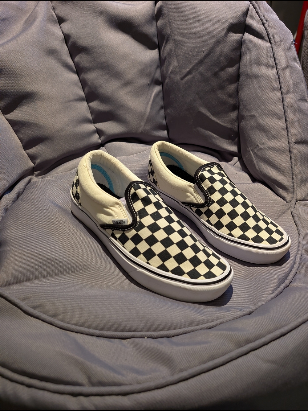 Vans Comfycush Slip-On Checkerboard Sneakers